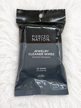Pierced Nation Jewelry Cleaner Wipes 20 Count New Sealed Pack
